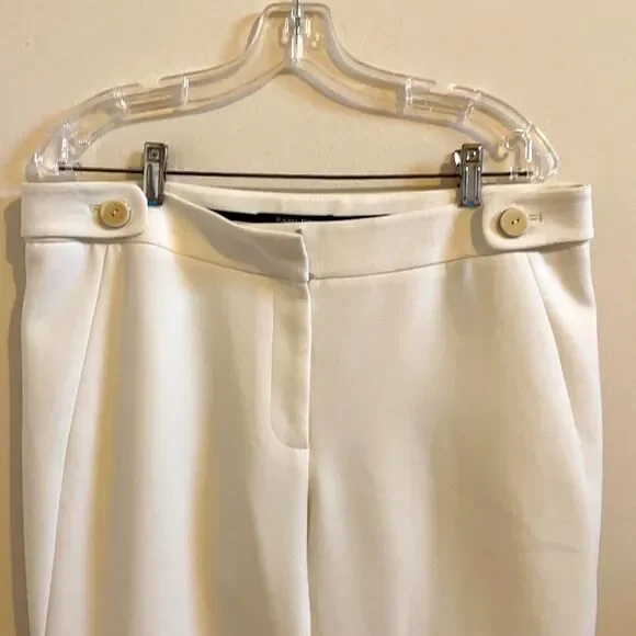 Rachel Roy Pants 12 Signature Cropped Ivory Pants - Picture 6 of 12